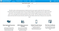 Desktop Screenshot of einsurancetraining.com