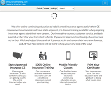 Tablet Screenshot of einsurancetraining.com